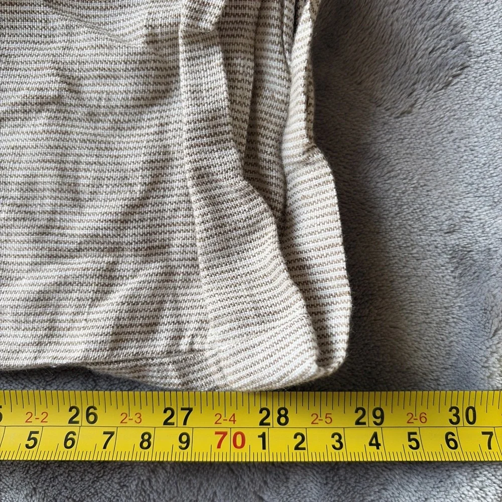 Joseph & Feiss‎ Pants Mens 36x32 (38x29) Linen Beige Stripe Lightweight Casual